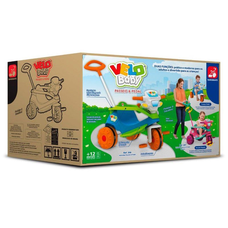Triciclo Velobaby Doggy Bandeirante Pedal Passeio Infantil - Tem Tem  Digital - Brinquedos e Papelaria, aqui tem!