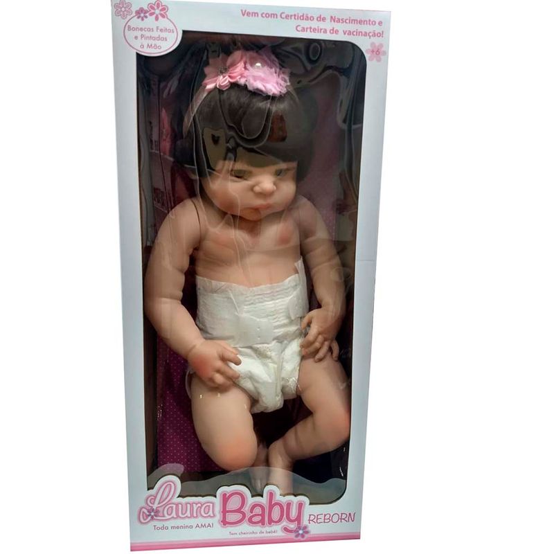 Boneca Laura Baby - Lucca - Reborn - Shiny Toys - superlegalbrinquedos