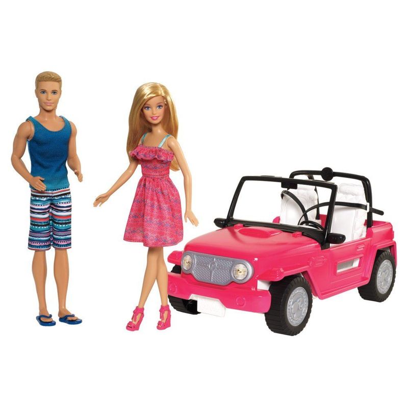 Carro da barbie com o ken