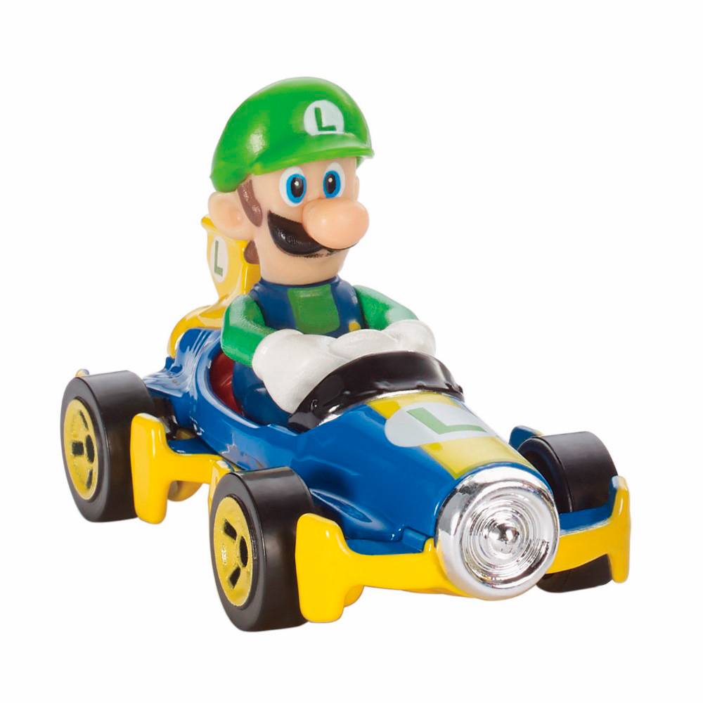 Carrinho Hot Wheels Mario Kart Luigi Mach 8 Mattel superlegalbrinquedos