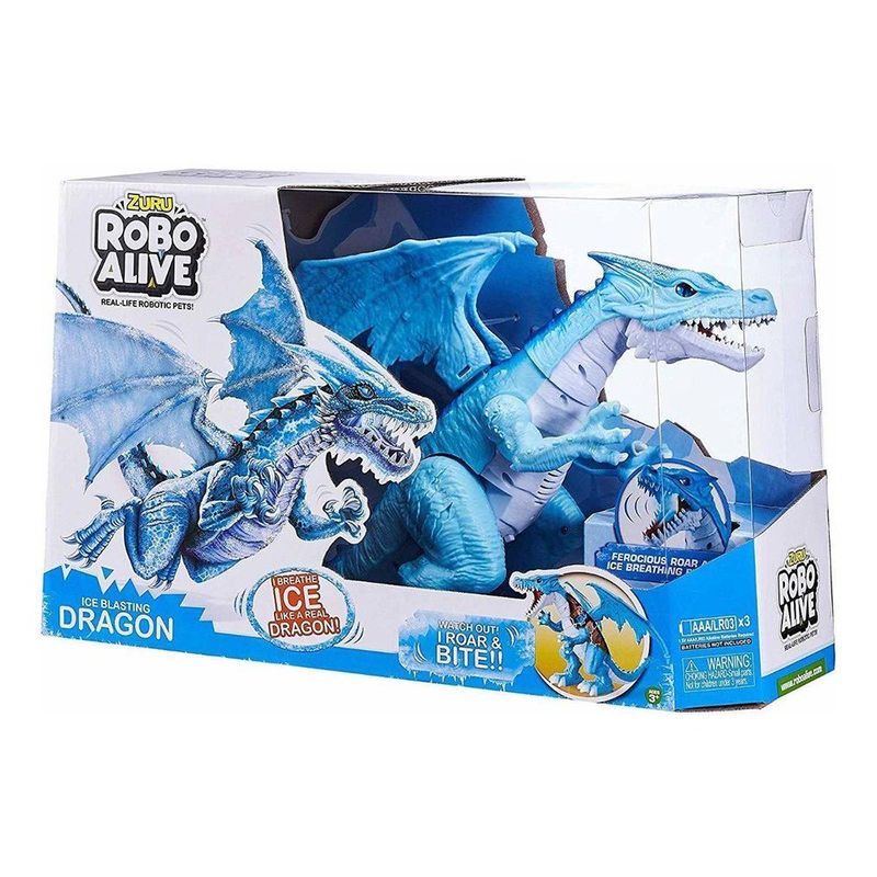 Jogo FAMOSA Crie o seu Robô Dinossauro (Azul)