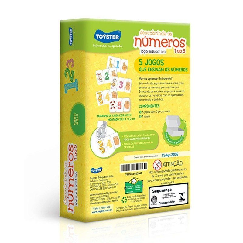 Jogo Educativo Infantil - Montando os Números - Disney - Toyster