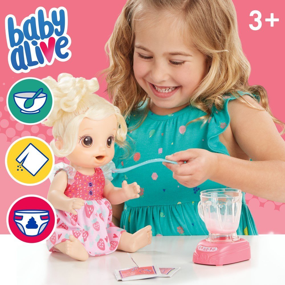 Boneca Baby Alive Magical Mixer Baby Moranguinho Hasbro
