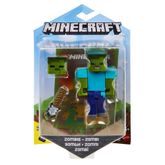 GRD74_GRD81_Mini_Figura_Articulada_Minecraft_8_cm_Zombie_Mattel_1