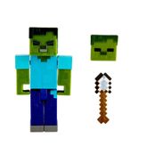 GRD74_GRD81_Mini_Figura_Articulada_Minecraft_8_cm_Zombie_Mattel_2