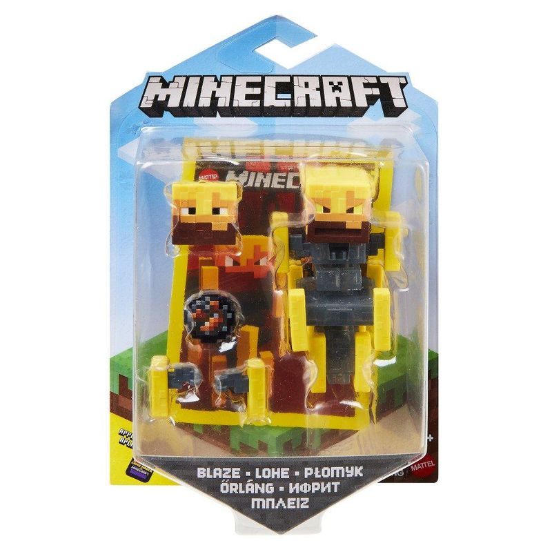 Mini Figura Articulada Minecraft 8 Cm Blaze Mattel Superlegalbrinquedos Mini Figura Articulada Minecraft 8 Cm Blaze Mattel Superlegalbrinquedos