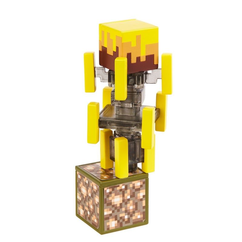 Mini Figura Articulada Minecraft 8 Cm Blaze Mattel Superlegalbrinquedos