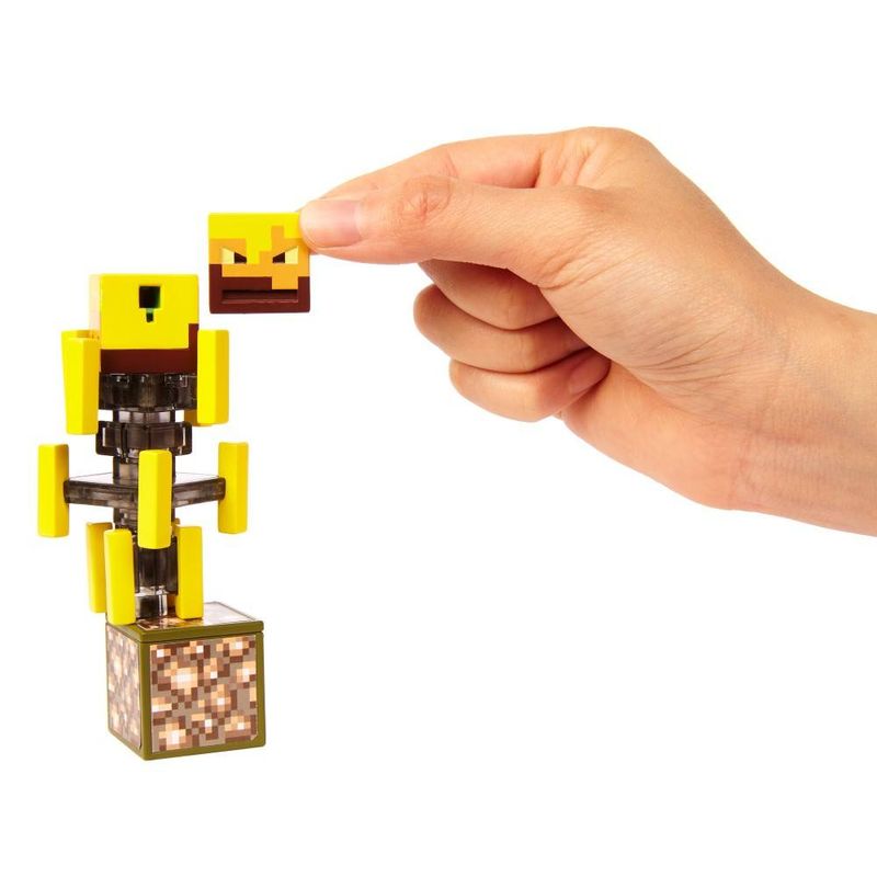 Mini Figura Articulada Minecraft 8 Cm Blaze Mattel Superlegalbrinquedos