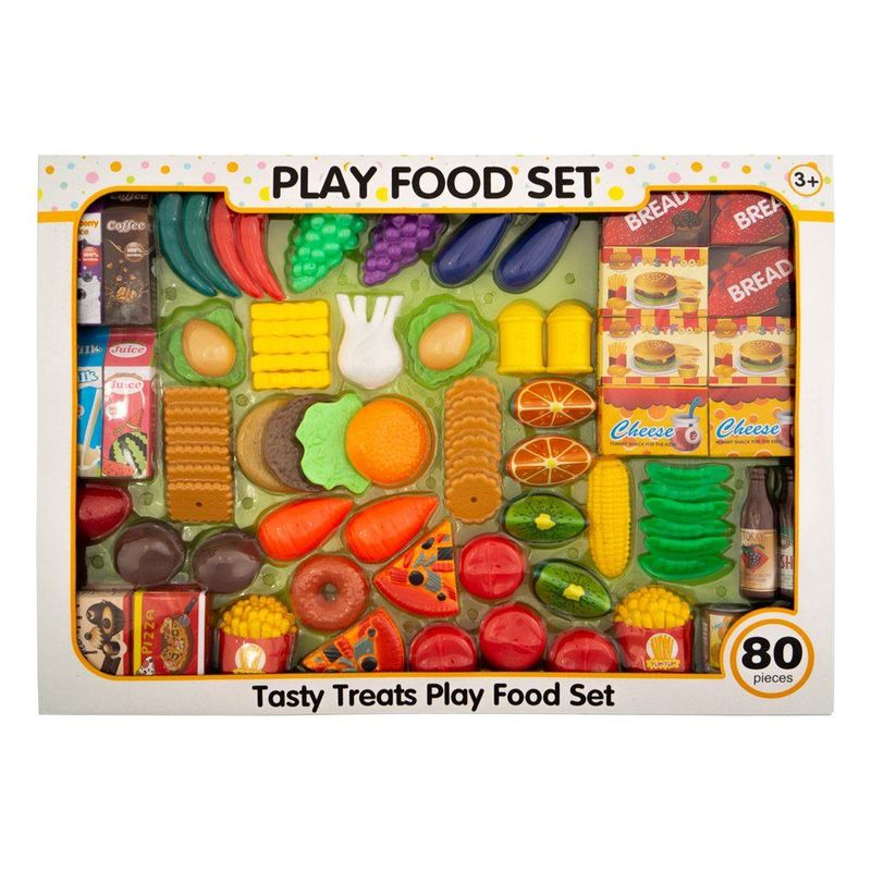 Brinquedo de comidinha para meninas Kit de Comidinhas Infantil - 80 Peças - Yes Toys - superlegalbrinquedos
