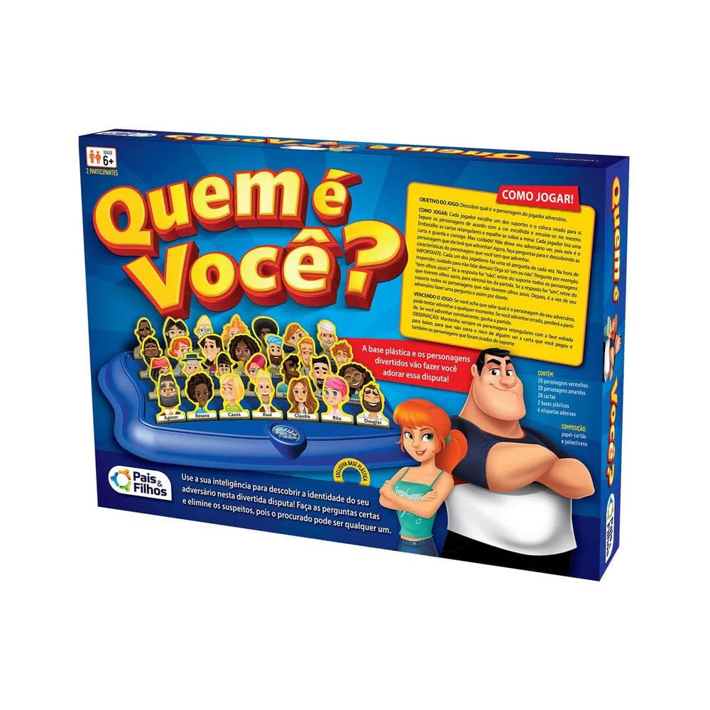 Jogo Quem é Você Pais E Filhos Superlegalbrinquedos 7064