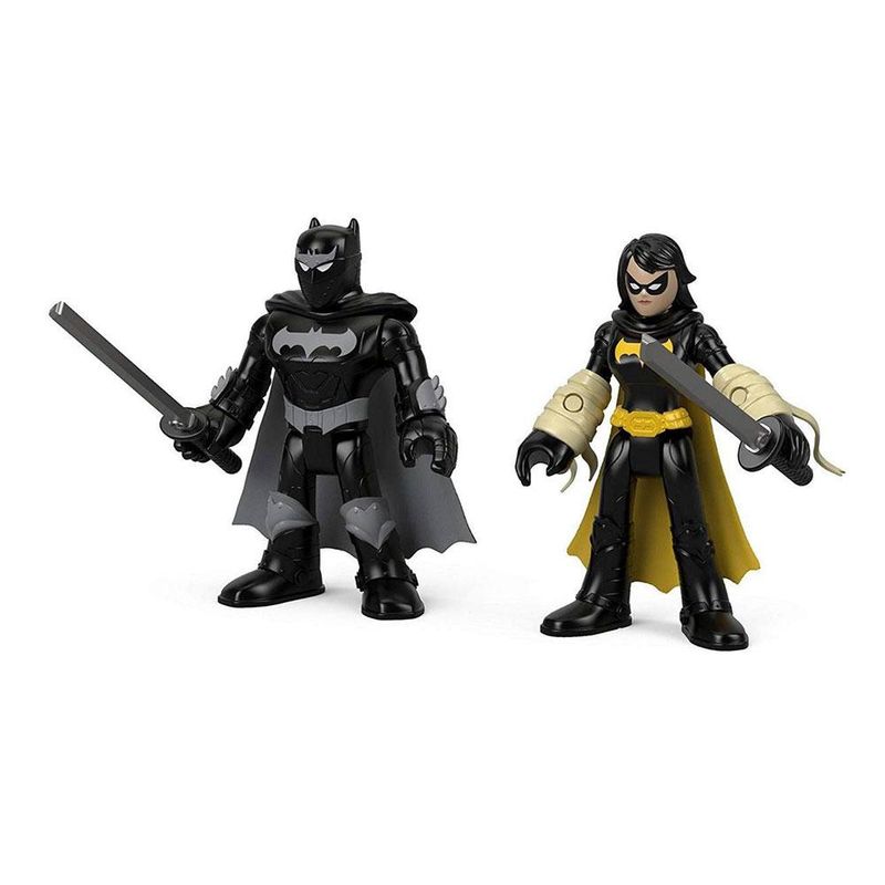 Mini Figura Black Bat e Batman Ninja DC Super Friends