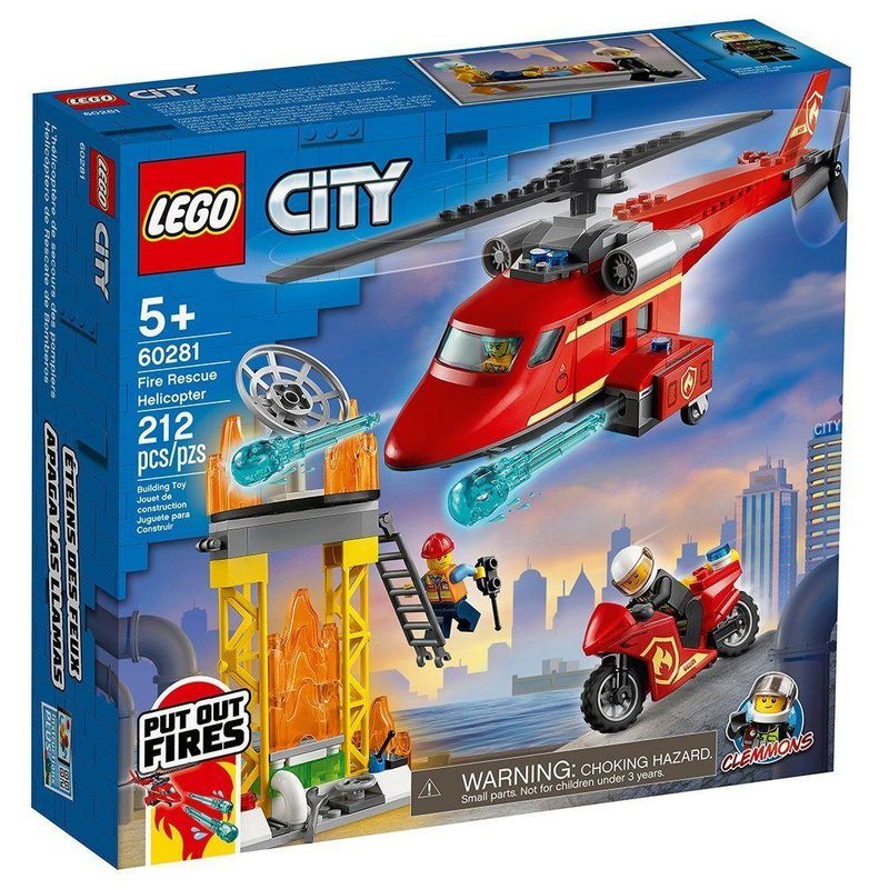 Lego City Helicoptero De Resgate Dos Bombeiros 60281 Superlegalbrinquedos Lego City Helicoptero De Resgate Dos Bombeiros 60281 Superlegalbrinquedos