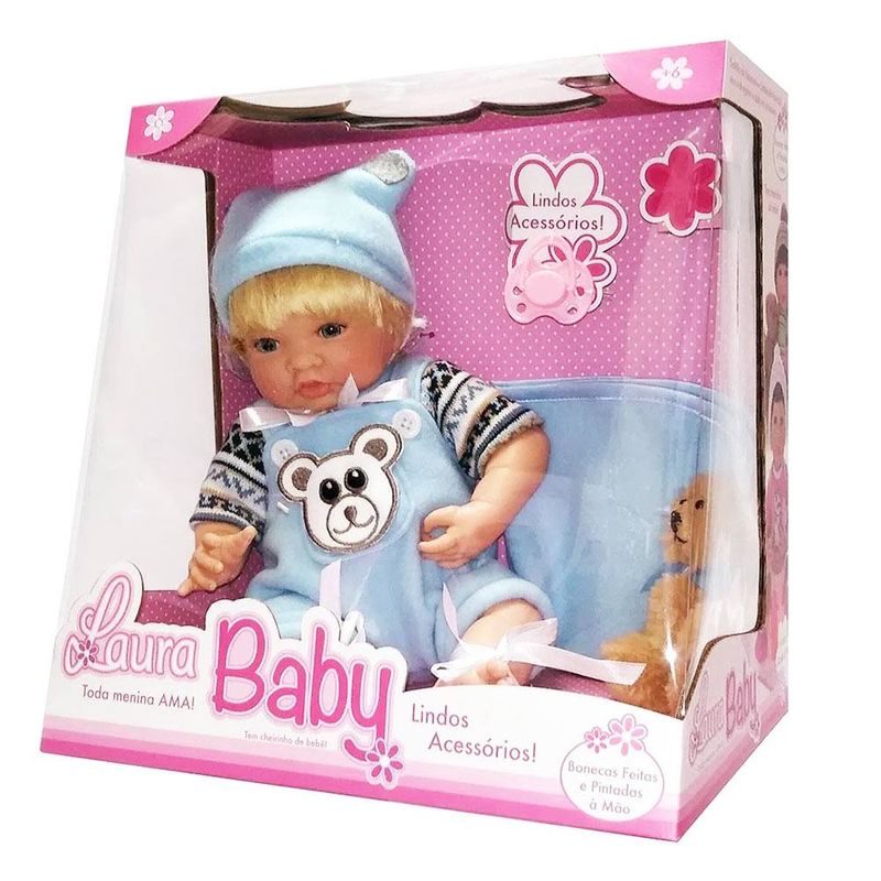 Boneca Bebe Reborn Laura Baby Mini Valentina - Shiny Toys