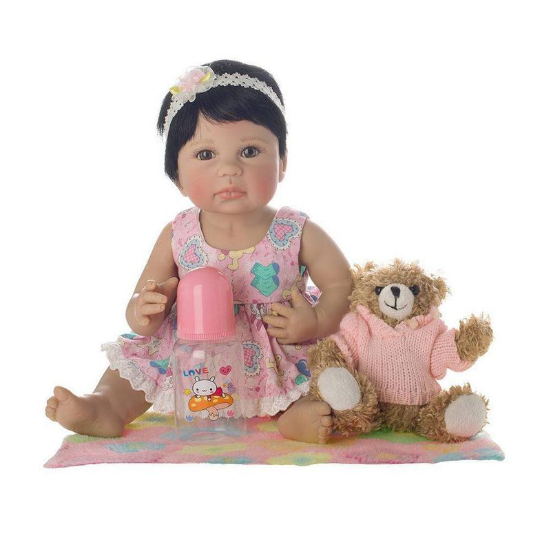 Laura Baby Roupinha para Boneca Estampa Coelho Shiny Toys - Fátima Criança
