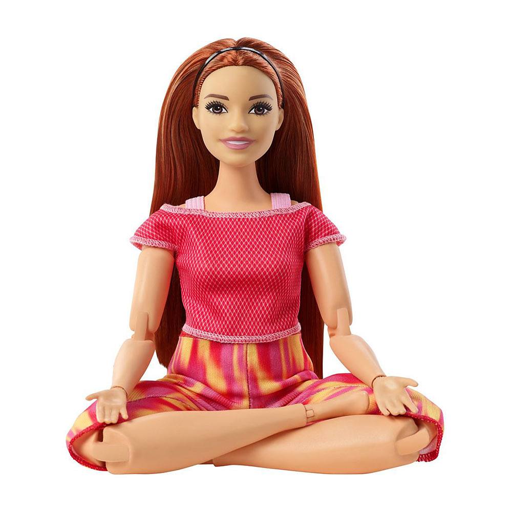 Boneca Barbie Articulada - Feita Para Mexer - Yoga - Ruiva - Mattel