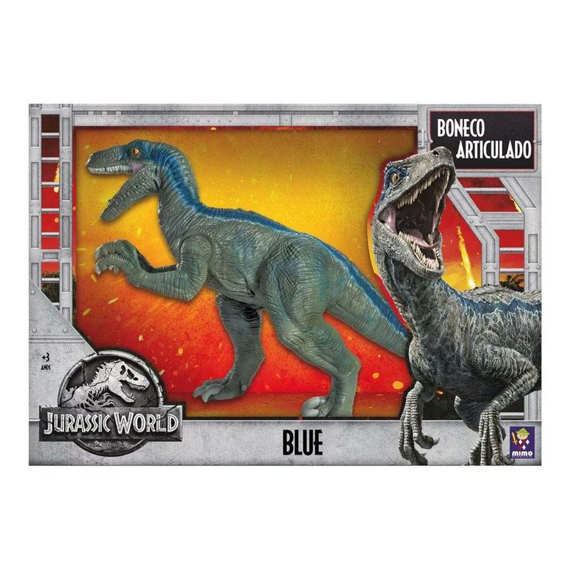 Dinossauro Gigante Articulado - Jurassic World - Blue - 60 cm - Mimo -  superlegalbrinquedos