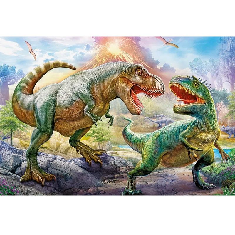 Quebra Cabeça 150 Peças Infantil Dinossauro Tiranossauro Rex