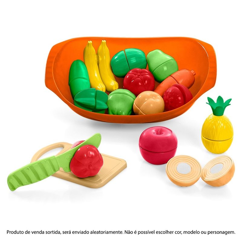 Kit de Frutas e Legumes com Velcro - Nutri Cozinha - Tateti - Calesita -  superlegalbrinquedos