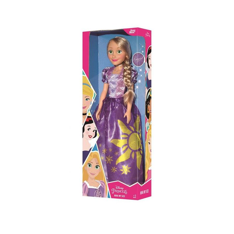 Boneca Clássica Princesas - Mini My Size - Rapunzel - Disney - 55cm -  Novabrink - superlegalbrinquedos