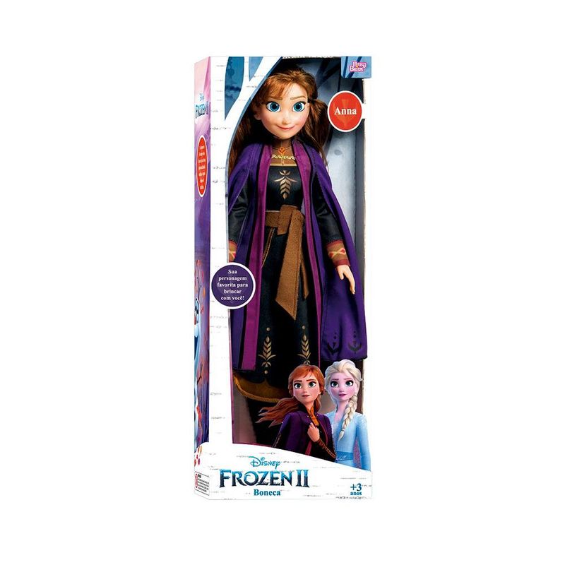 Boneca Clássica Princesas - Frozen 2 - Anna - Disney - 82cm - Novabrink -  superlegalbrinquedos