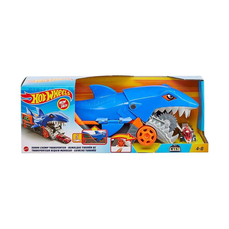 Pista Hot Wheels City com Lançador - Robô Tubarão - Mattel -  superlegalbrinquedos