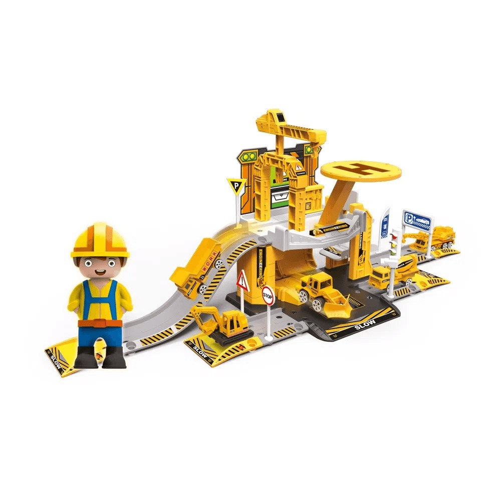 Playset Express Wheels Garagem de Construção Multikids