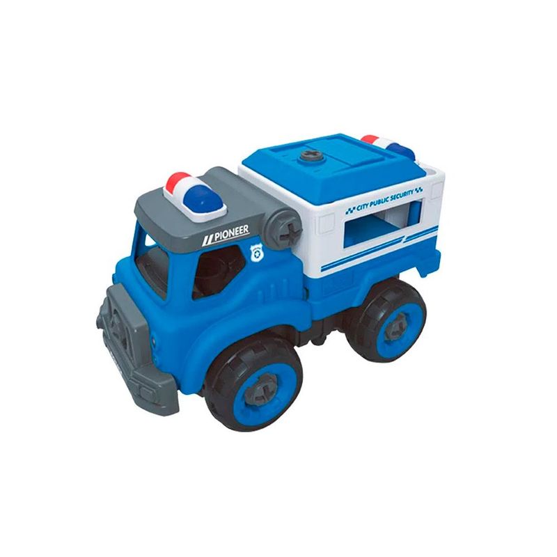 Caminhão Carreta com Controle Remoto - Big Truck com Luz - Azul - 60cm -  Unik Toys - superlegalbrinquedos