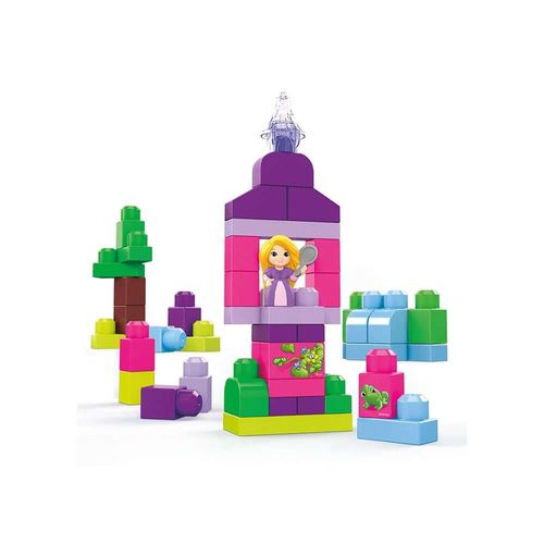 GWY68-GWY70-Blocos-de-Montar-Mega-Bloks-Princesas-Rapunzel-Sacola-com-60-Pecas-Disney-Mattel-2