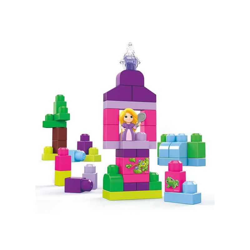 GWY68-GWY70-Blocos-de-Montar-Mega-Bloks-Princesas-Rapunzel-Sacola-com-60-Pecas-Disney-Mattel-2
