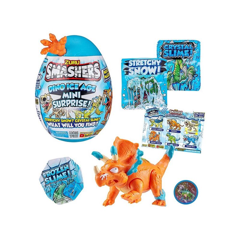 Ovo Smashers - Dino Ice Age - Tricerátopo - Fun - superlegalbrinquedos