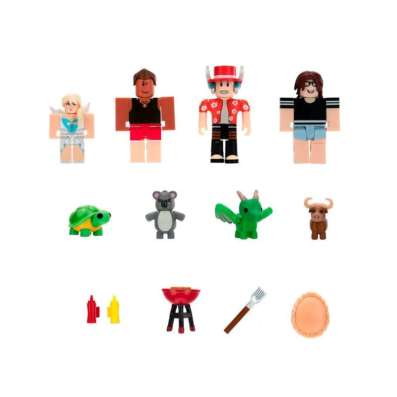 Conjunto de Figuras Roblox com Acessórios - Adopt Me: Backyard Bbq - Sunny  - superlegalbrinquedos