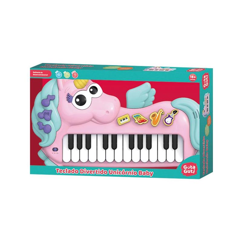 Teclado Piano Divertido Music Azul - Dm Toys - Livraria e
