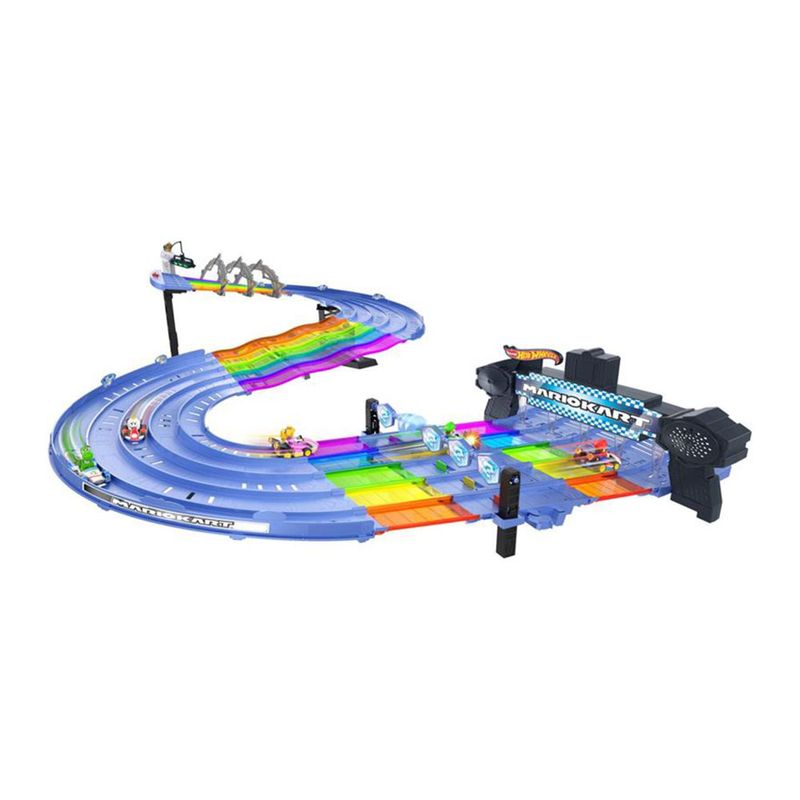 Pista Hot Wheels - Mario Kart - Rainbow Road - Mattel - superlegalbrinquedos