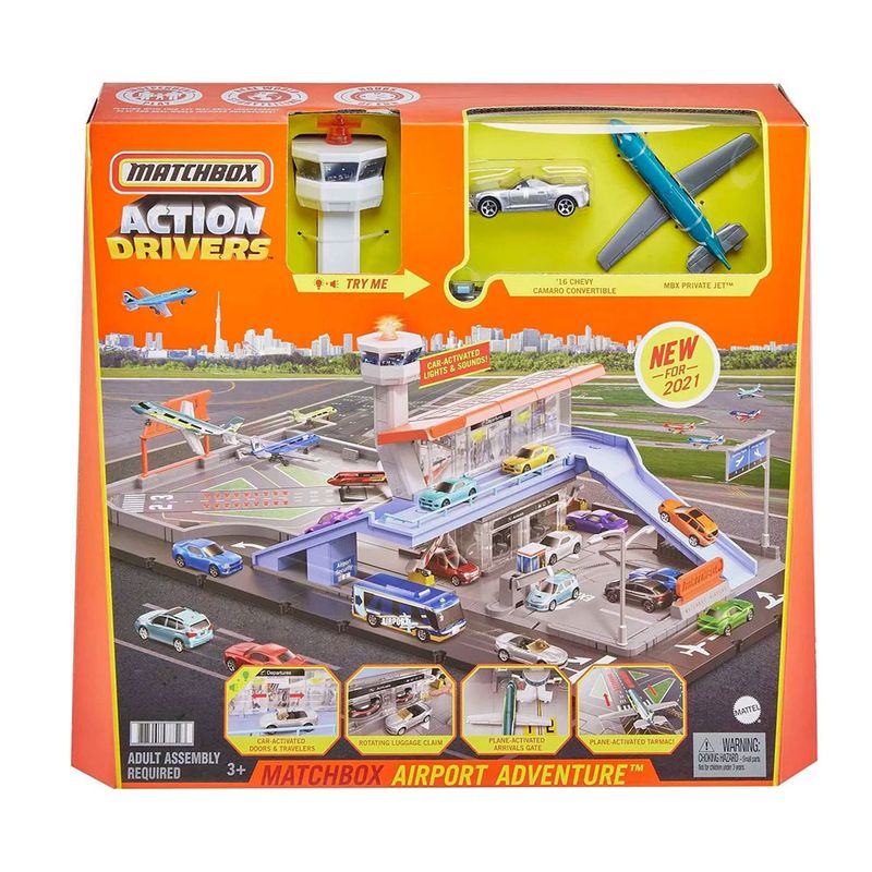 Pista-Matchbox-Conjunto-Action-Drivers-Airport-Adventure-Mattel-1