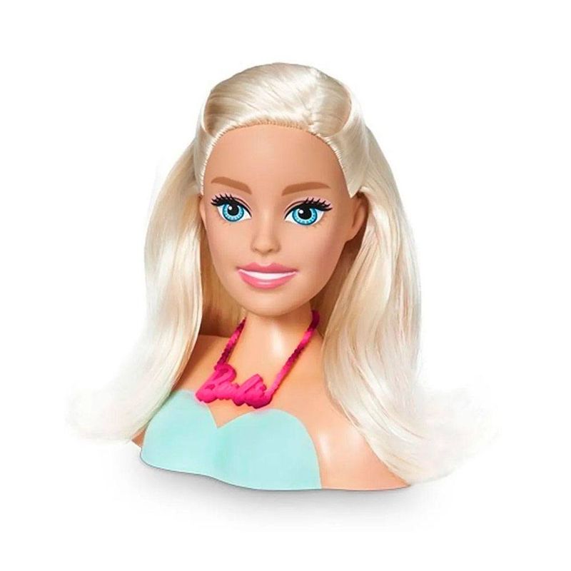 Busto Boneca Barbie Para Pentear E Maquiar Vem Com Maquiagem