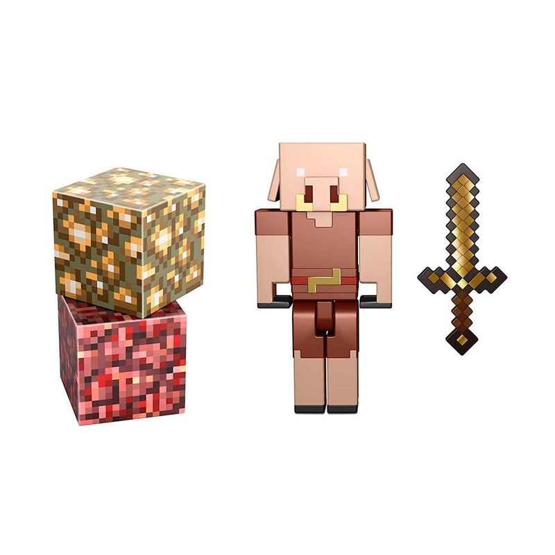 Figura Básica Minecraft - Caves and Cliffs - Piglin - Mattel -  superlegalbrinquedos