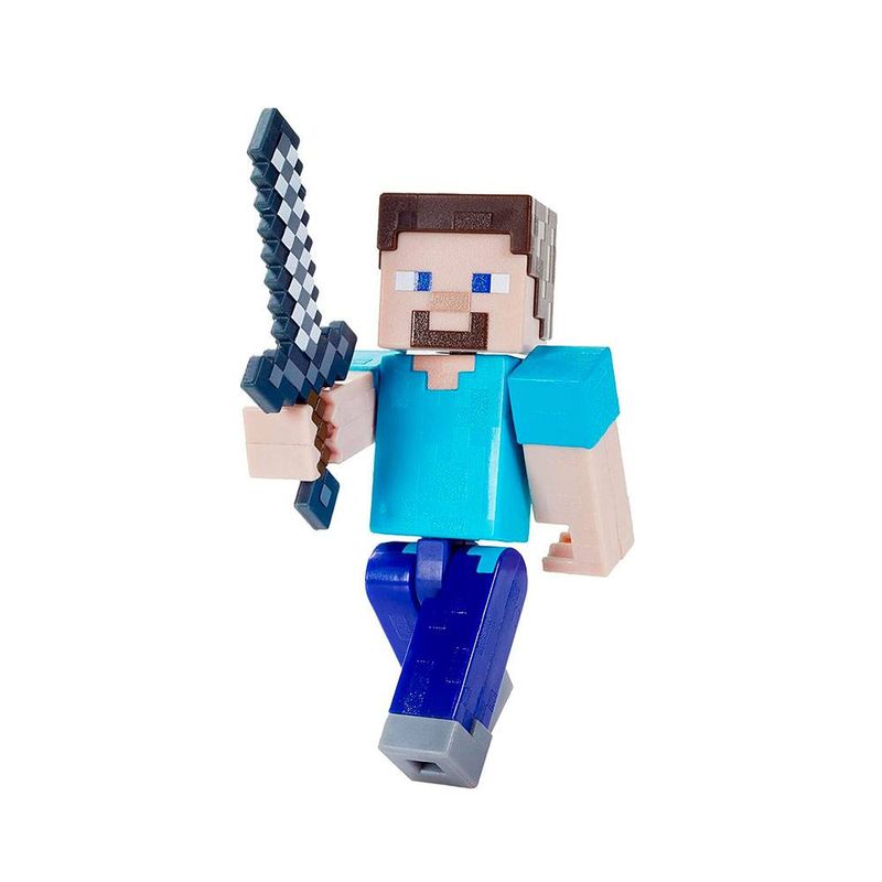 Boneco do minecraft plastico