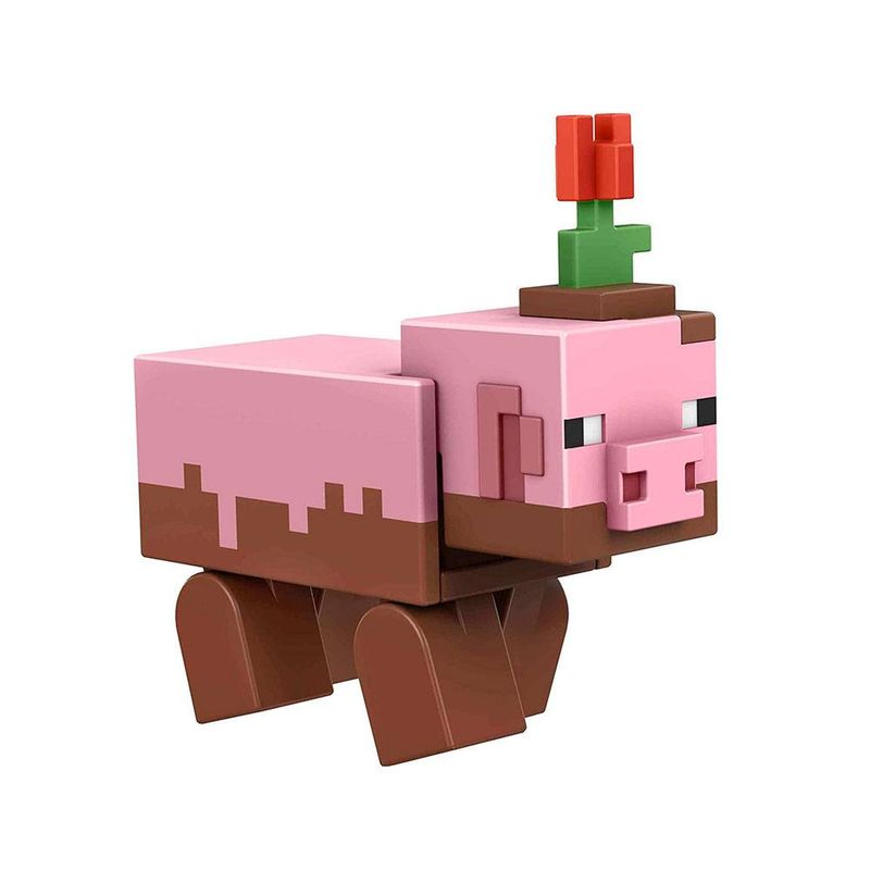 Boneco Personagem Do Jogo Minecraft Porco