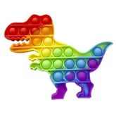 Brinquedo-Pop-Fun---Dinossauro---Arco-Iris---Anti-Stress---Pura-Diversao-