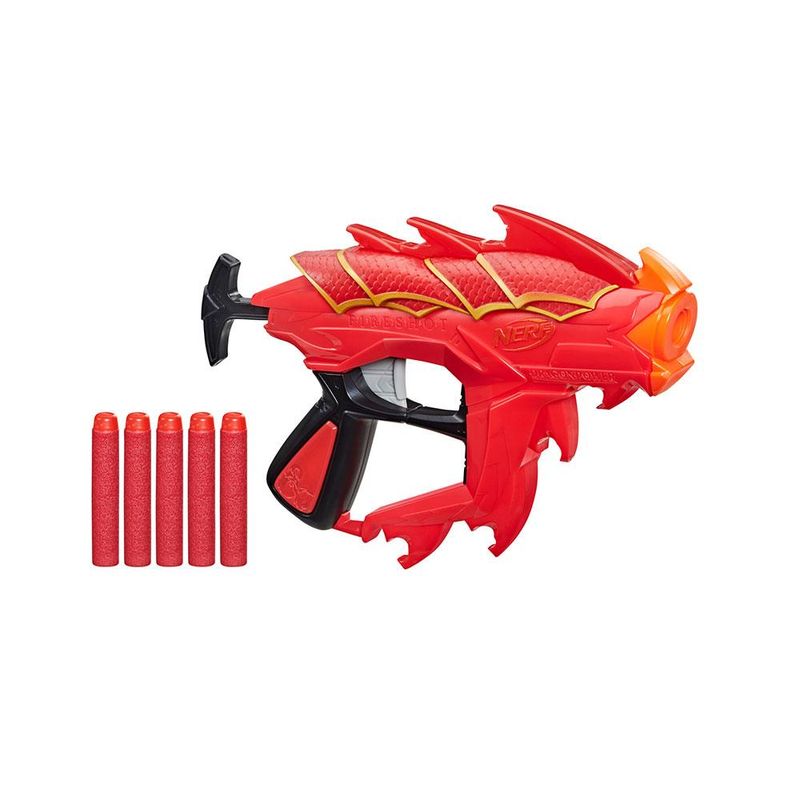 Lançador de Dardos Nerf Super Shot Dino Dragon