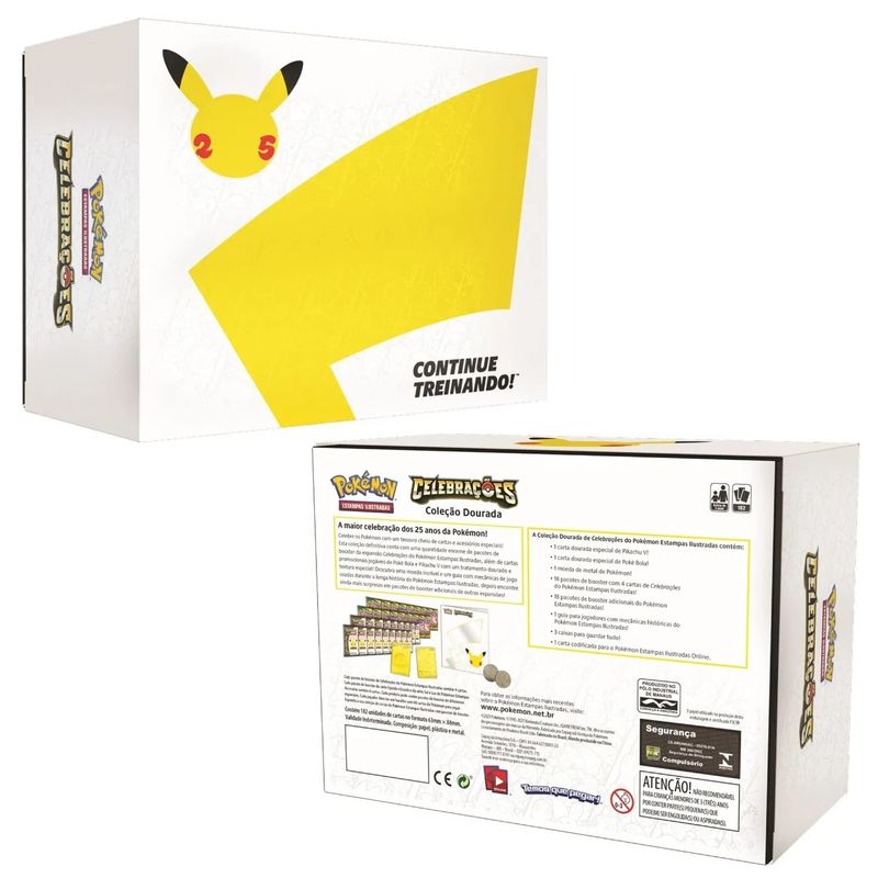 Box Coleção Dourada Celebrações Pokémon Box - Coleção Dourada - Celebrações 25 Anos - COPAG