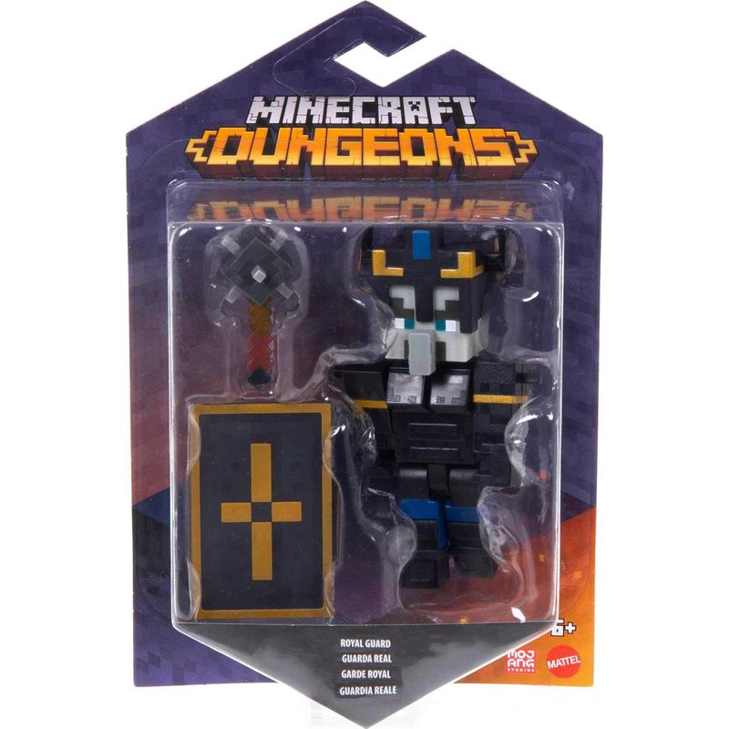 Figura-Articulada---Minecraft---Dungeons---Guarda-Real---Mattel