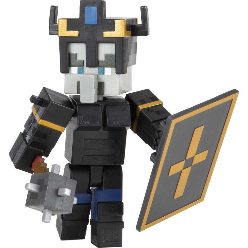 Boneco Minifigure Blocos De Montar Minecraft Skin Black - Mega