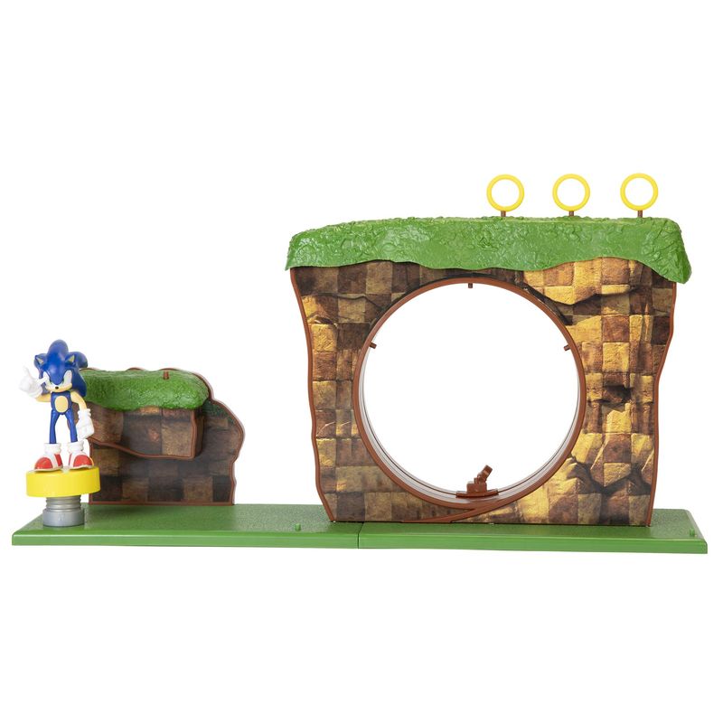 Sonic The Hedgehog-Green Hill Zone Figura Lego Blocos De