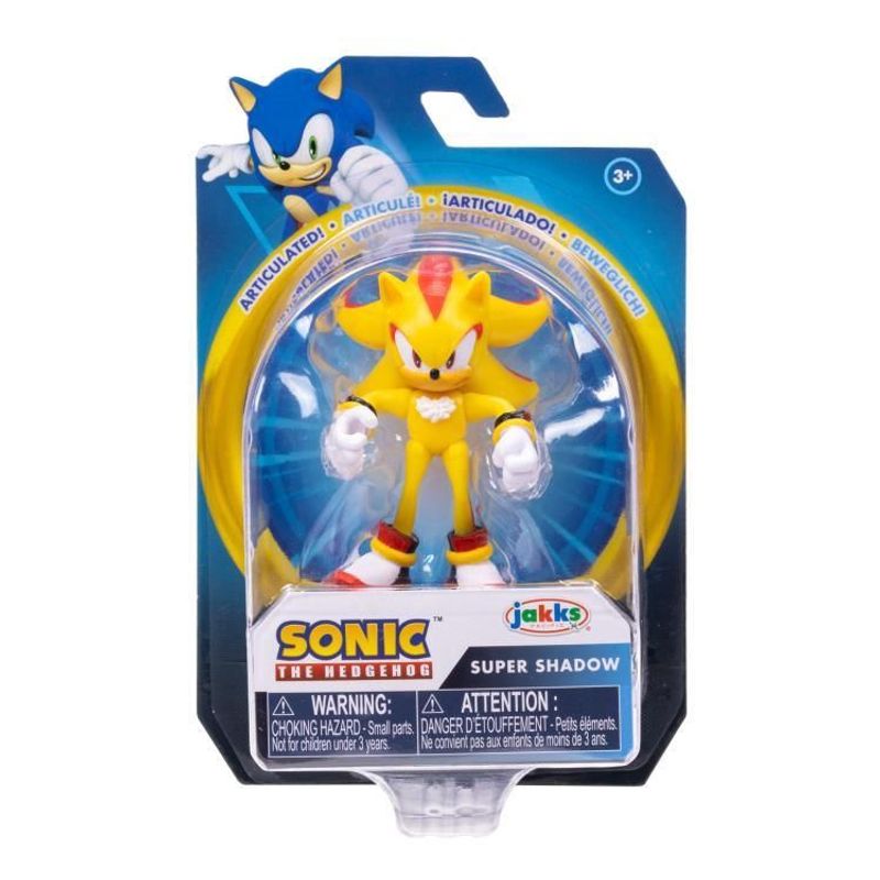 Sonic - Boneco do Super Shadow - 3402 - Candide - Real Brinquedos