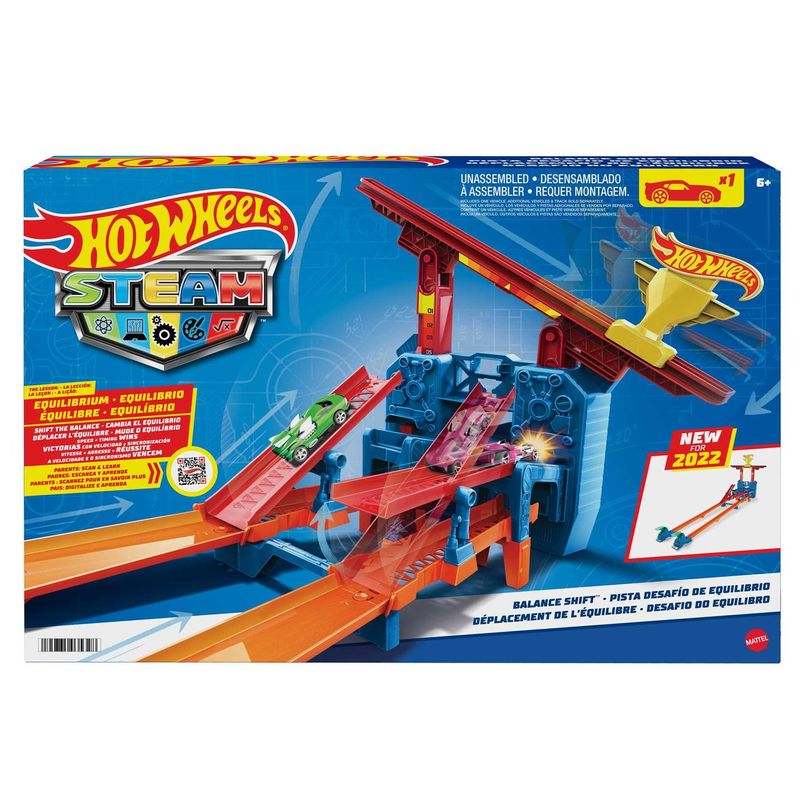 Pista Hot Wheels com Carrinho - Steam - Desafio do Equilibrio