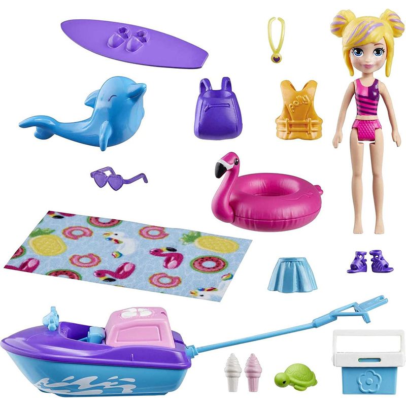 Polly-Pocket---Mini-Boneca-com-Veiculo---Pacote-de-Aventura-Aquatica---Mattel-1