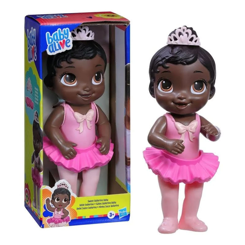 Boneca Baby Alive - Minha Doce Bailarina - Vestido Rosa - Negra