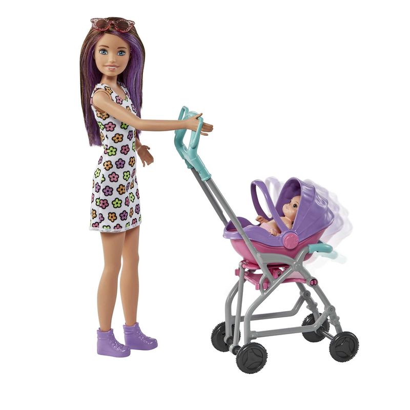 Boneca Barbie Skipper Morena Baby Sitters Aniversario - Pirlimpimpim  Brinquedos