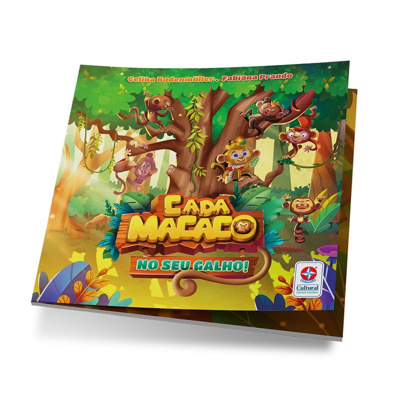 Jogo + Livro Educativo Cada Macaco No Seu Galho Infantil - Loja Zuza  Brinquedos